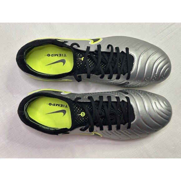 Nike Tiempo Legend 10 Elite FG Silver Volt Soccer Cleats Size 7 HF8980-001 main image 11